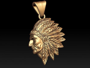 indian pendant Model Cetak 3D