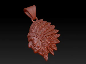 indian pendant 3D Print Model