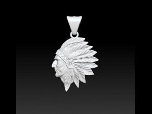 indian pendant Model Cetak 3D