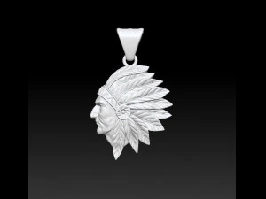 indian pendant 3D Print Model