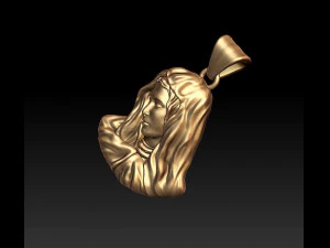 virgin mary pendant 3D Print Model