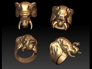 elephant ring Modelo de Impressão 3D