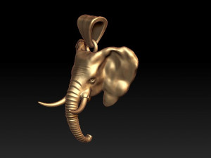 elephant pendant 3D Принт Модель
