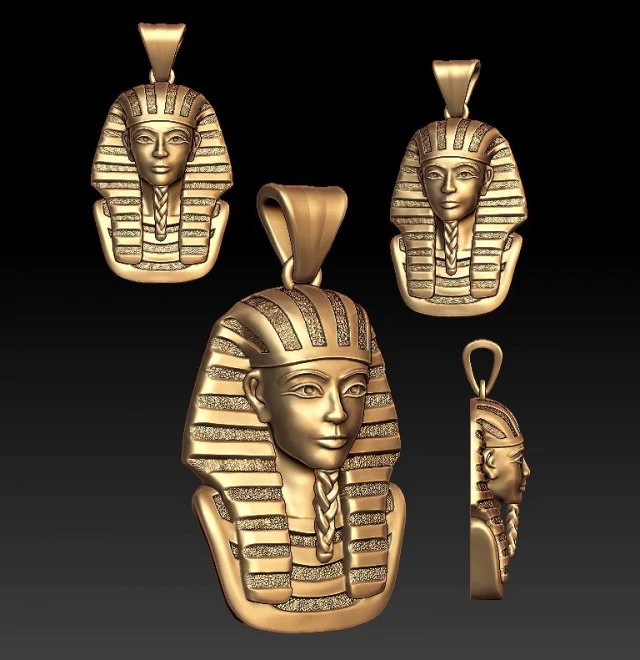 pharaoh pendant 3D Print Model .c4d .max .obj .3ds .fbx .stl .blend