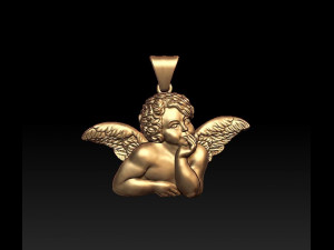 angel pendant Modello di stampa 3D