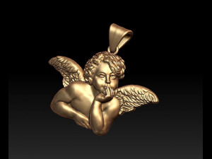 angel pendant Modello di stampa 3D