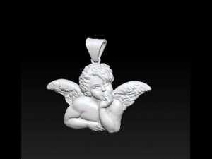 angel pendant Modello di stampa 3D