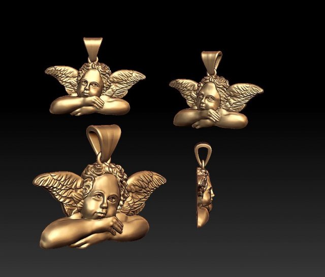 angel pendant Modèles 3D en vedette .c4d .max .obj .3ds .fbx .stl .blend 