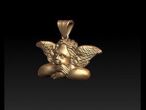 angel pendant Modèles 3D en vedette