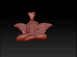 angel pendant Modèles 3D en vedette