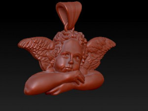 angel pendant Modèles 3D en vedette
