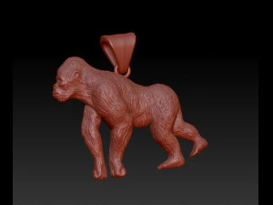 goril kolye 3D Baskı Modeli