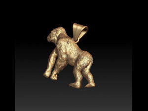gorilla pendant 3D Print Model