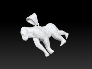 gorilla pendant 3D Print Model