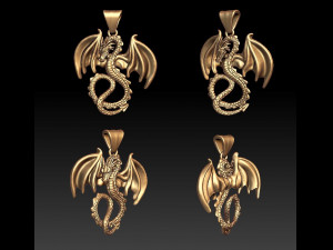 dragon pendant 3D Print Model