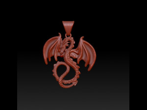 dragon pendant Model do druku 3D