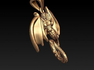 dragon pendant Model do druku 3D