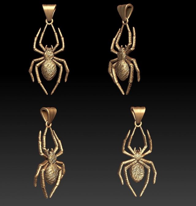 spider pendant 3D Baskı Modeli .c4d .max .obj .3ds .fbx .stl .blend 
