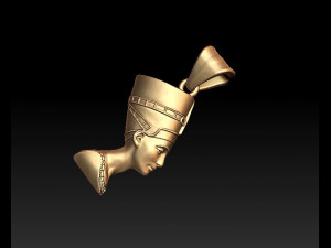 queen nefertiti pendant 3D Print Model