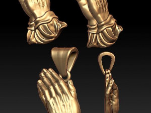 praying hands pendant 3D Print Model