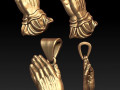 Praying Hands pendant 3D Model