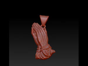 praying hands pendant 3D Print Model