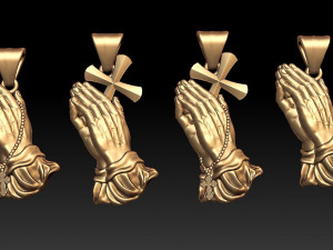 praying hands pendant 3Dプリントモデル