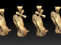 Praying Hands pendant 3D Model
