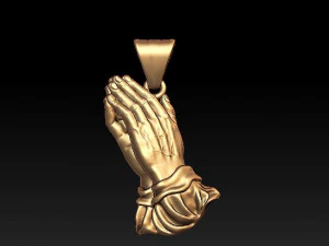 praying hands pendant 3D Print Model