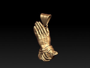 praying hands pendant 3Dプリントモデル