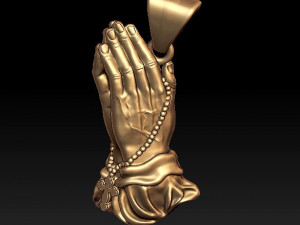 praying hands pendant 3Dプリントモデル