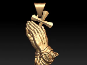 praying hands pendant 3D Print Model
