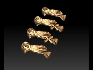 praying hands pendant 3D Print Model