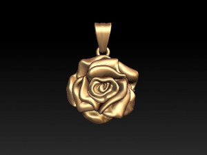 rose pendant 3Dプリントモデル