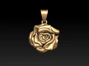rose pendant 3D Print Model