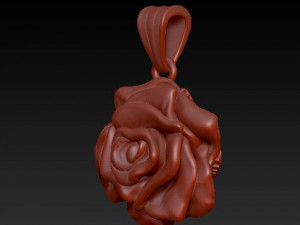 rose pendant 3Dプリントモデル