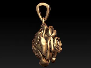 rose pendant 3D Print Model