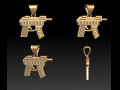 Gun pendant 3D Model