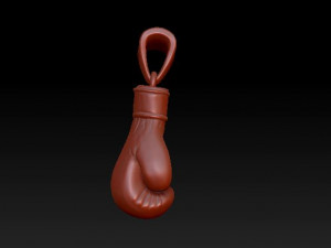 boxing glove pendant 3D Print Model