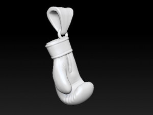 boxing glove pendant 3D Print Model