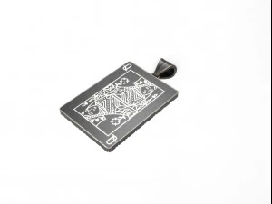 playing card queen pendant 3D Print Model