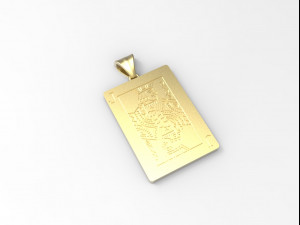 playing card jack pendant 3D 프린트 모델