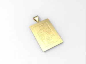 playing card jack pendant 3D Print Model