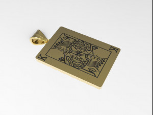 playing card pendants king queen jack Modelo de Impressão 3D