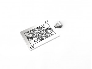 playing card pendants king queen jack Modelo de Impressão 3D