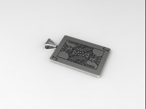 playing card pendants king queen jack Modelo de Impressão 3D