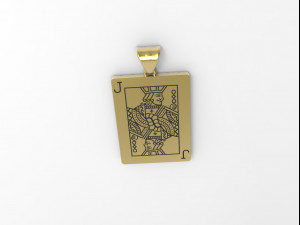 playing card pendants king queen jack Modelo de Impressão 3D
