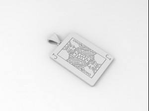 playing card pendants king queen jack Modelo de Impressão 3D