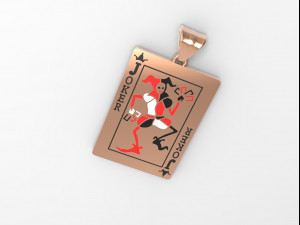 joker playing card Model Cetak 3D
