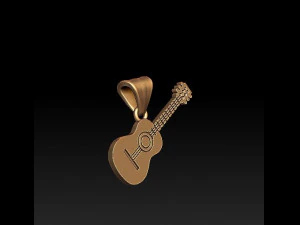 기타 펜던트 3D 프린트 모델